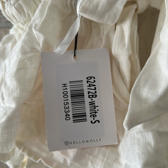 Hello Molly White Ruffle Jumpsuit - Picture 14 of 14